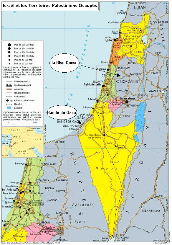 Carte d 'israel 1