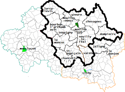 Nouvelle 1° circonscription de l'allier