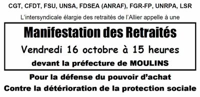 Manifestation retraités