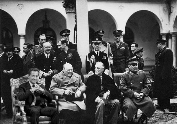 Sarkozy, signataire des accords de Yalta