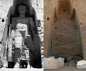 Grand bouddha de bamiyan avant et après destruction