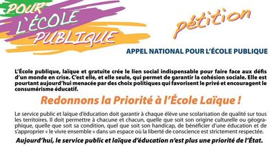 Pétition école publique