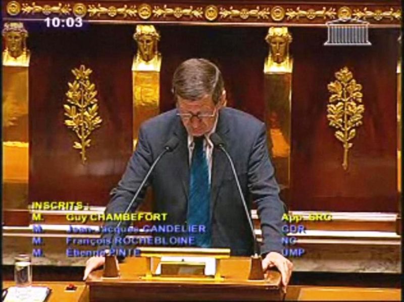 Guy chambefort 6 7 10 assemblée nationale élimination armes sous minitions