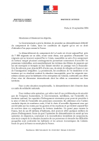 Lettre aux députés 1